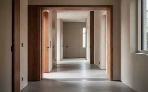 Ein heller, moderner Hausflur mit barrierefreiem Türdurchgang und neutraler Architektur. - Foto: über boerse-global.de