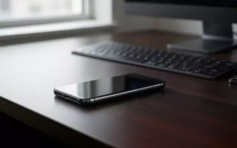 Ein Smartphone liegt auf einem Schreibtisch neben einer Tastatur als Symbol für digitale Sicherheitsrisiken. - Foto: über boerse-global.de