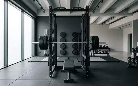 Ein professionelles Power-Rack in einem modernen, leeren Trainingszentrum für Spitzensportler. - Foto: über boerse-global.de