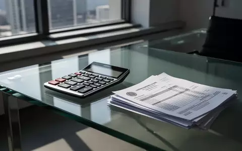 Ein moderner Schreibtisch mit einem Taschenrechner und Finanzunterlagen in einem Büro bei natürlichem Licht. - Foto: über boerse-global.de