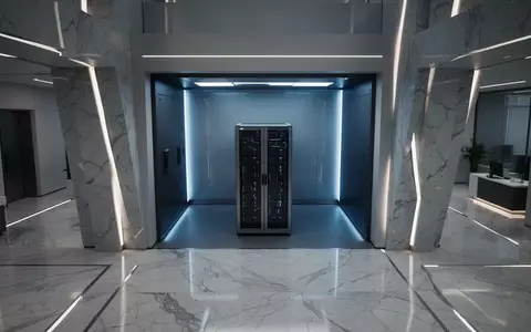 Ein minimalistischer Serverraum in einer Bank, der die digitale Infrastruktur und Stabilität des Finanzsystems symbolisiert. - Foto: über boerse-global.de