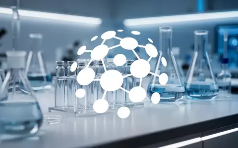 Modernes Labor mit Glasgefäßen und wissenschaftlichen Geräten in einer hellen, professionellen Atmosphäre. - Foto: über boerse-global.de