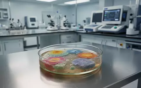Petrischale mit mikrobiologischen Kulturen in einem modernen Labor als Symbol für die Erforschung des Mikrobioms. - Foto: über boerse-global.de