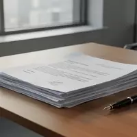 Ein minimalistischer Schreibtisch mit sauber gestapelten Dokumenten und einem Füllfederhalter bei natürlichem Tageslicht. - Foto: über boerse-global.de