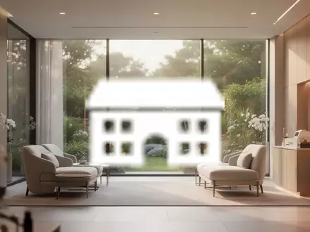 Heller, moderner Innenraum einer exklusiven Schlossklinik bei morgendlichem Licht, symbolisiert positive wirtschaftliche Entwicklung. - Foto: über boerse-global.de
