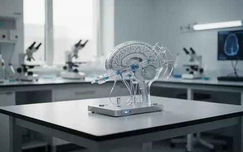 Ein medizintechnisches Implantat auf einem Labortisch in einer sterilen Forschungsumgebung. - Foto: über boerse-global.de