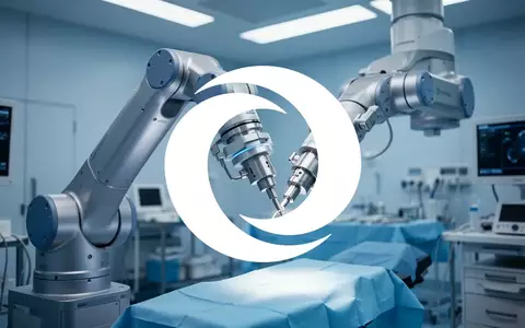 Hochmoderner chirurgischer Roboterarm in einem sterilen, modern beleuchteten Operationssaal. - Foto: über boerse-global.de