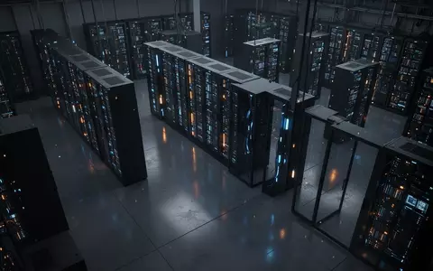 Dunkler Serverraum mit leuchtenden Status-LEDs an den Gehäusen, die eine komplexe IT-Infrastruktur symbolisieren. - Foto: über boerse-global.de