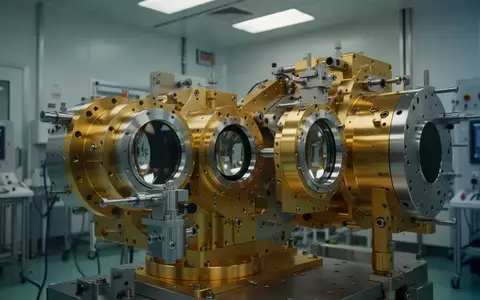 Ein hochpräzises optisches Instrument für die Weltraumforschung in einem sterilen Reinraum-Labor. - Foto: über boerse-global.de