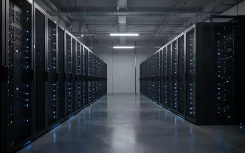Moderne Serverräume in einem Hochsicherheitsrechenzentrum mit diskreter Beleuchtung. - Foto: über boerse-global.de
