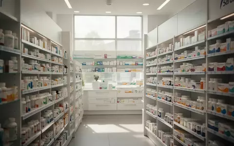 Ein heller, aufgeräumter Verkaufsraum einer modernen Apotheke mit Regalen voller Medikamentenpackungen. - Foto: über boerse-global.de