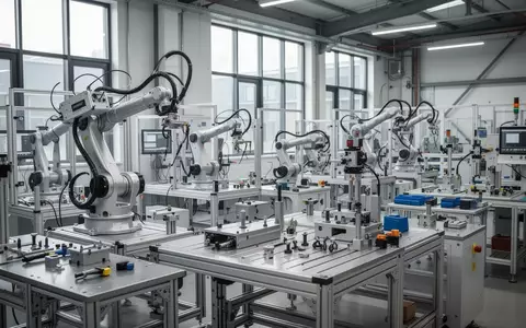 Modernes Ausbildungszentrum für industrielle Robotik und Automatisierung mit hochmodernen Werkbänken und Maschinen. - Foto: über boerse-global.de