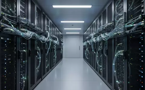 Moderne Server-Infrastruktur mit Glasfaserkabeln in einem Rechenzentrum als Symbol für digitale Finanzplattformen. - Foto: über boerse-global.de
