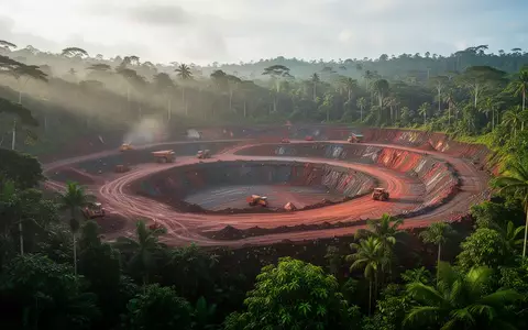 Eine weitläufige Kupfermine in einer tropischen Berglandschaft auf Bougainville. - Foto: über boerse-global.de
