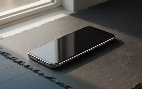 Ein modernes Smartphone auf einer dunklen Schieferoberfläche in einer minimalistischen, professionellen Umgebung. - Foto: über boerse-global.de