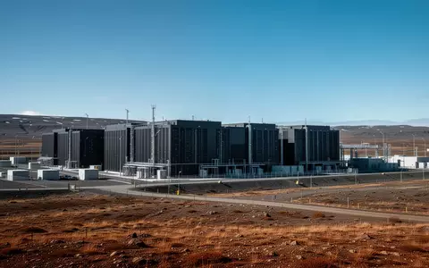 Ein modernes Rechenzentrum in einer industriellen Umgebung unter blauem Himmel, ohne sichtbare Personen oder Beschriftungen. - Foto: über boerse-global.de