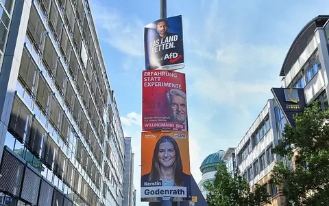Wahlplakate vor der Landtagswahl in Sachsen-Anhalt (Archiv) - Foto: via dts Nachrichtenagentur