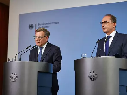 Johann Wadephul und Alexander Dobrindt am 01.09.2026 - Foto: via dts Nachrichtenagentur