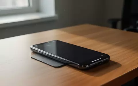 Ein Smartphone mit ausgeschaltetem Bildschirm liegt auf einem Schreibtisch als Symbol für digitale Sicherheit. - Foto: über boerse-global.de