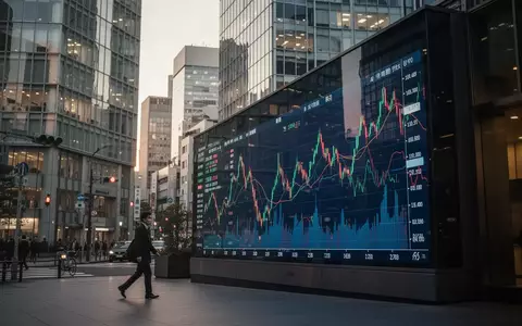 Moderne Bürogebäude im Tokioter Finanzviertel bei Dämmerung, die die Marktstimmung widerspiegeln. - Foto: über boerse-global.de
