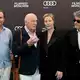 Devid Striesow (l-r), Hanns Zischler, Sandra Hüller und Regisseur Pawe? Pawlikowski präsentierten «Vaterland» nicht nur in Cannes, sondern auch auf dem Filmfest München. (Archivbild) - Bild: Felix Hörhager/dpa