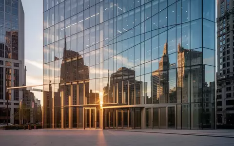 Modernes Bürogebäude in einem Finanzviertel bei Sonnenuntergang als Symbol für Wachstum und Unternehmensfinanzierung. - Foto: über boerse-global.de