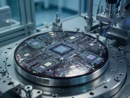 Ein hochmoderner Halbleiter-Wafer in einer sterilen Produktionsumgebung. - Foto: über boerse-global.de