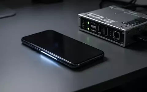 Ein Smartphone liegt auf einer dunklen Arbeitsfläche neben forensischer Hardware zur digitalen Datenwiederherstellung. - Foto: über boerse-global.de