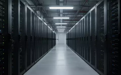 Moderne, hochsichere Rechenzentrumsinfrastruktur mit Server-Racks in einem professionell beleuchteten Raum. - Foto: über boerse-global.de