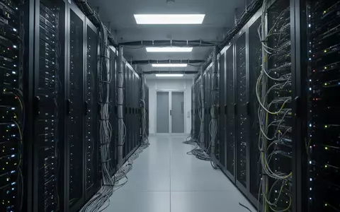 Ein modernes, hochsicheres Rechenzentrum mit dunklen Serverracks in einer professionellen, technologischen Umgebung. - Foto: über boerse-global.de