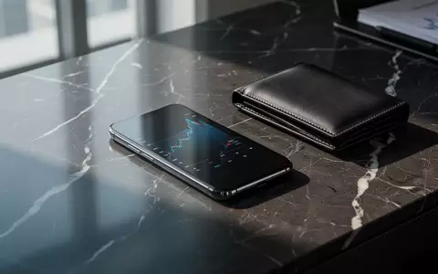 Ein Smartphone und eine Brieftasche liegen auf einem dunklen Marmortisch, was regulatorische Fragen zu digitalen Zahlungen symbolisiert. - Foto: über boerse-global.de