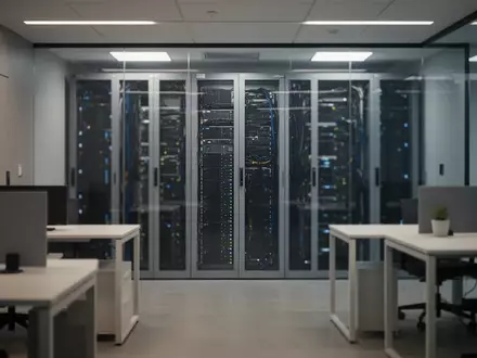 Moderne Büro- und Serverumgebung zur Datensicherung in einem professionellen Umfeld. - Foto: über boerse-global.de
