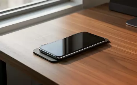 Ein Smartphone liegt auf einem modernen Schreibtisch in einem hellen Büro, der Bildschirm ist dunkel. - Foto: über boerse-global.de