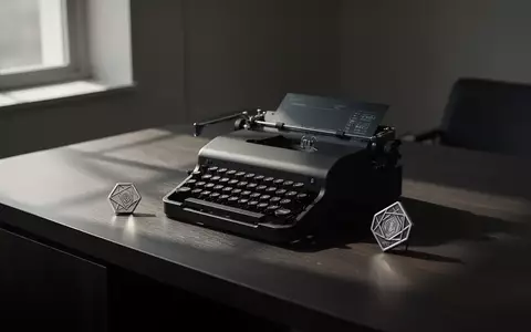 Ein minimalistischer Schreibtisch mit einem E-Ink-Schreibgerät und einem quadratischen NFC-Blocker-Objekt. - Foto: über boerse-global.de