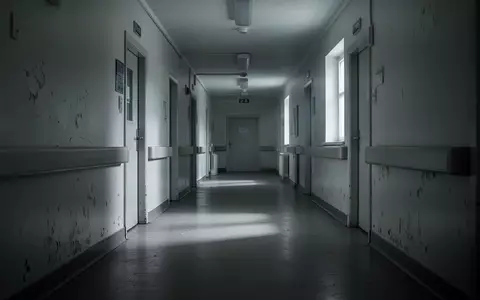 Ein leerer, steriler Flur in einer psychiatrischen Einrichtung mit kühler Beleuchtung und erkennbaren Gebrauchsspuren. - Foto: über boerse-global.de