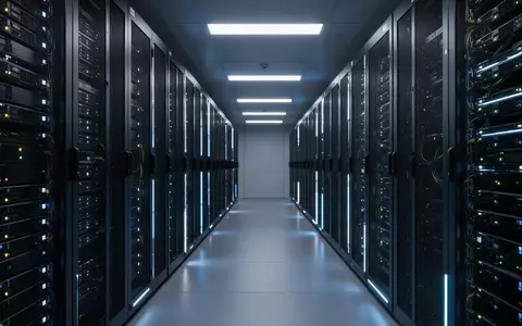 Moderne Serverräume mit leuchtenden LED-Anzeigen in einer professionellen IT-Infrastruktur. - Foto: über boerse-global.de