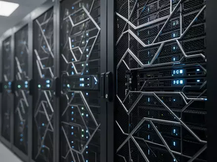 Moderne Server-Racks in einem Rechenzentrum zur Veranschaulichung effizienter KI-Videoanalyse. - Foto: über boerse-global.de