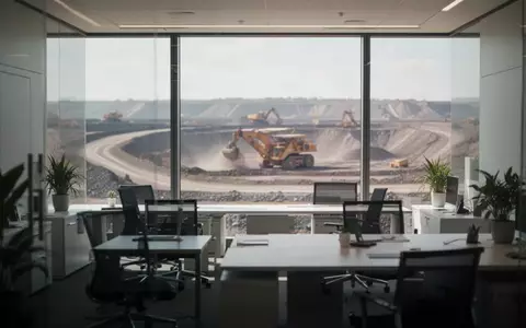 Ein moderner, heller Büroraum mit Blick auf eine Landschaft durch ein großes Fenster. - Foto: über boerse-global.de