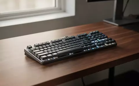 Eine moderne, minimalistische Schreibtischumgebung mit einer hochwertigen mechanischen Tastatur auf einer Holztischplatte. - Foto: über boerse-global.de