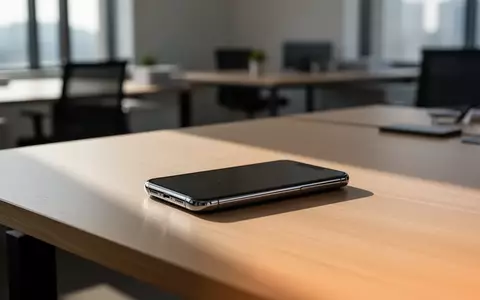 Ein modernes Büro-Schreibtisch-Setup mit einem Smartphone in einer minimalistischen Umgebung bei natürlichem Tageslicht. - Foto: über boerse-global.de