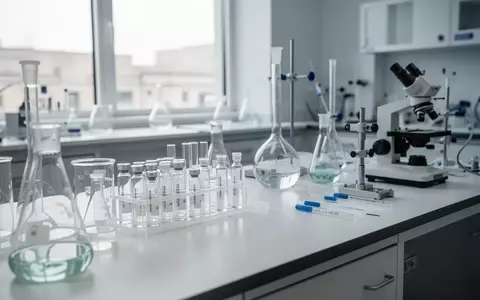 Moderne Laborumgebung mit wissenschaftlichen Geräten und Glasbehältern für die medizinische Forschung. - Foto: über boerse-global.de