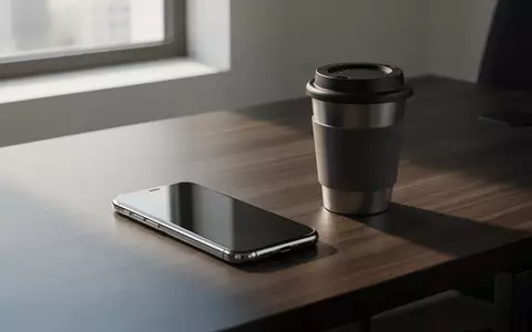 Ein modernes Smartphone auf einem Schreibtisch in einem professionellen Büro, das die nahtlose Integration von KI in den Geschäftsalltag symbolisiert. - Foto: über boerse-global.de