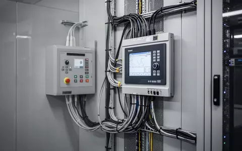 Ein professioneller Gewerkcontroller für Gebäudesicherheit in einem modernen Technikraum. - Foto: über boerse-global.de