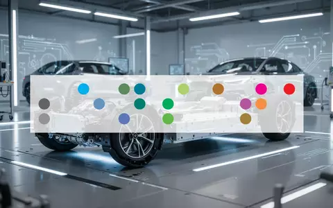 Abstrakte Darstellung moderner Sensortechnik in einem elektrischen Fahrzeugchassis vor einem technologischen Hintergrund - Foto: über boerse-global.de