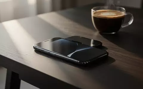 Ein modernes Smartphone liegt auf einem minimalistischen Holztisch in einem hellen, natürlich beleuchteten Raum. - Foto: über boerse-global.de