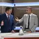CDU-Spitzenkandidat Sven Schulze und AfD-Spitzenkandidat Ulrich Siegmund haben sich ein ausführliches Duell geliefert. - Bild: Hendrik Schmidt/dpa