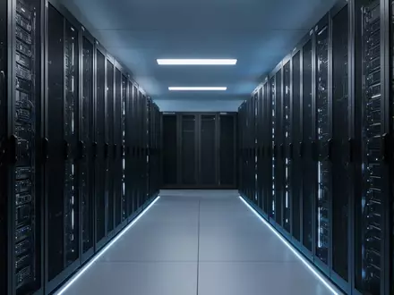 Modernes Rechenzentrum mit serverracks in einer professionellen, technologischen Umgebung. - Foto: über boerse-global.de