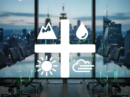 Abstrakte Darstellung eines modernen Konferenzraums bei Dämmerung, symbolisierend eine unternehmerische Entscheidung. - Foto: über boerse-global.de