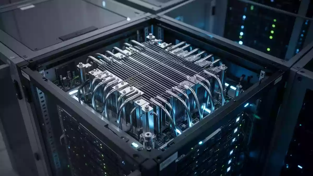 SuperQ Quantum Computing Illustration mit AI erstellt.