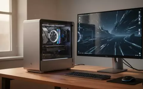 Ein moderner, minimalistischer Arbeitsplatz mit einem Computer und Monitor in einer hellen, professionellen Umgebung. - Foto: über boerse-global.de